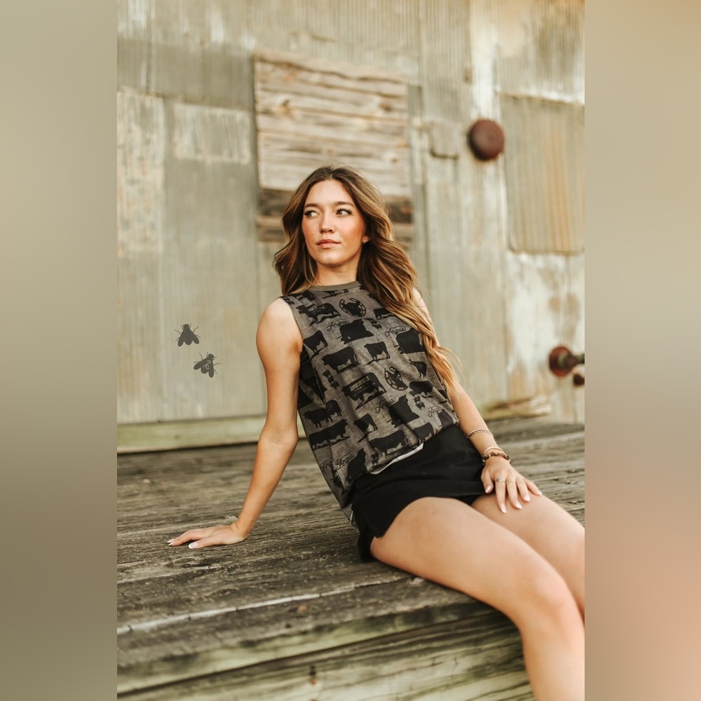 Tizzy Angus Tank Western ‘Calling All Angus Cattle Lovers’